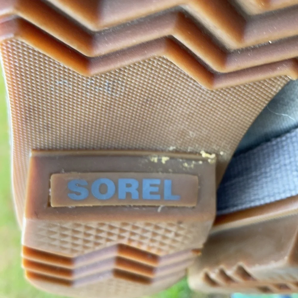 Sorel Boots Size 7 Grey Lace-ups Boots Tan Canvas type Material NL